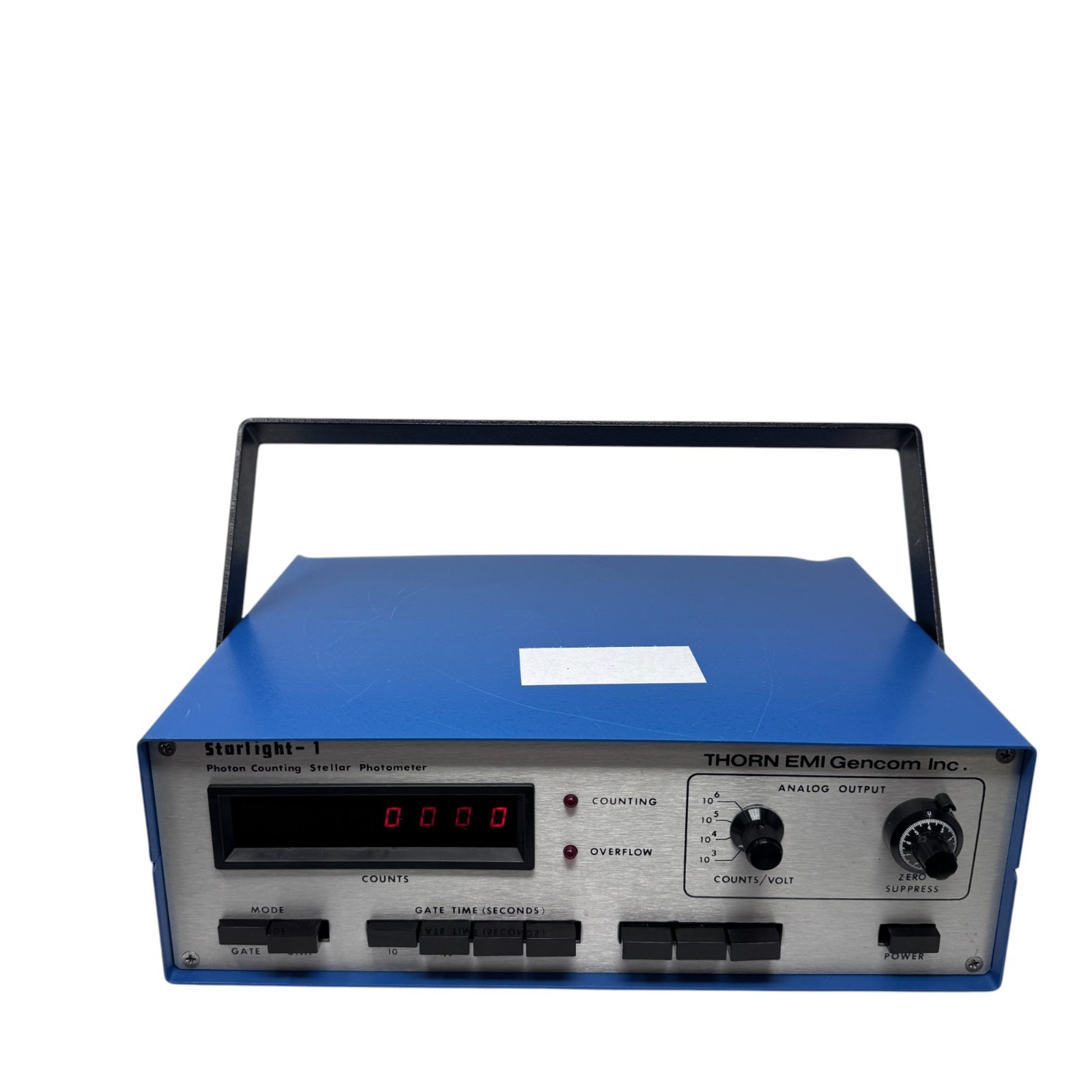 Thorn EMI Gencom Starlight-1 – Photon Counting Stellar Photometer Used