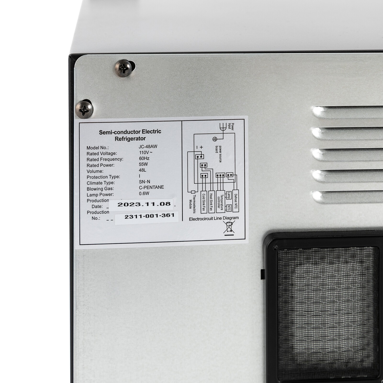 Wine Cooler, Mini Fridge Beverage Refigerator Small Wine fridge 20 Bottle