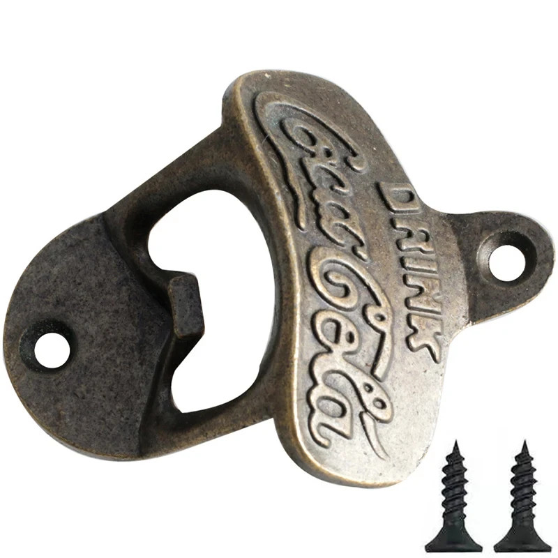 Coca Cola Soda Bottle Opener Wall Mounted Vintage Retro Beer Opener RAA