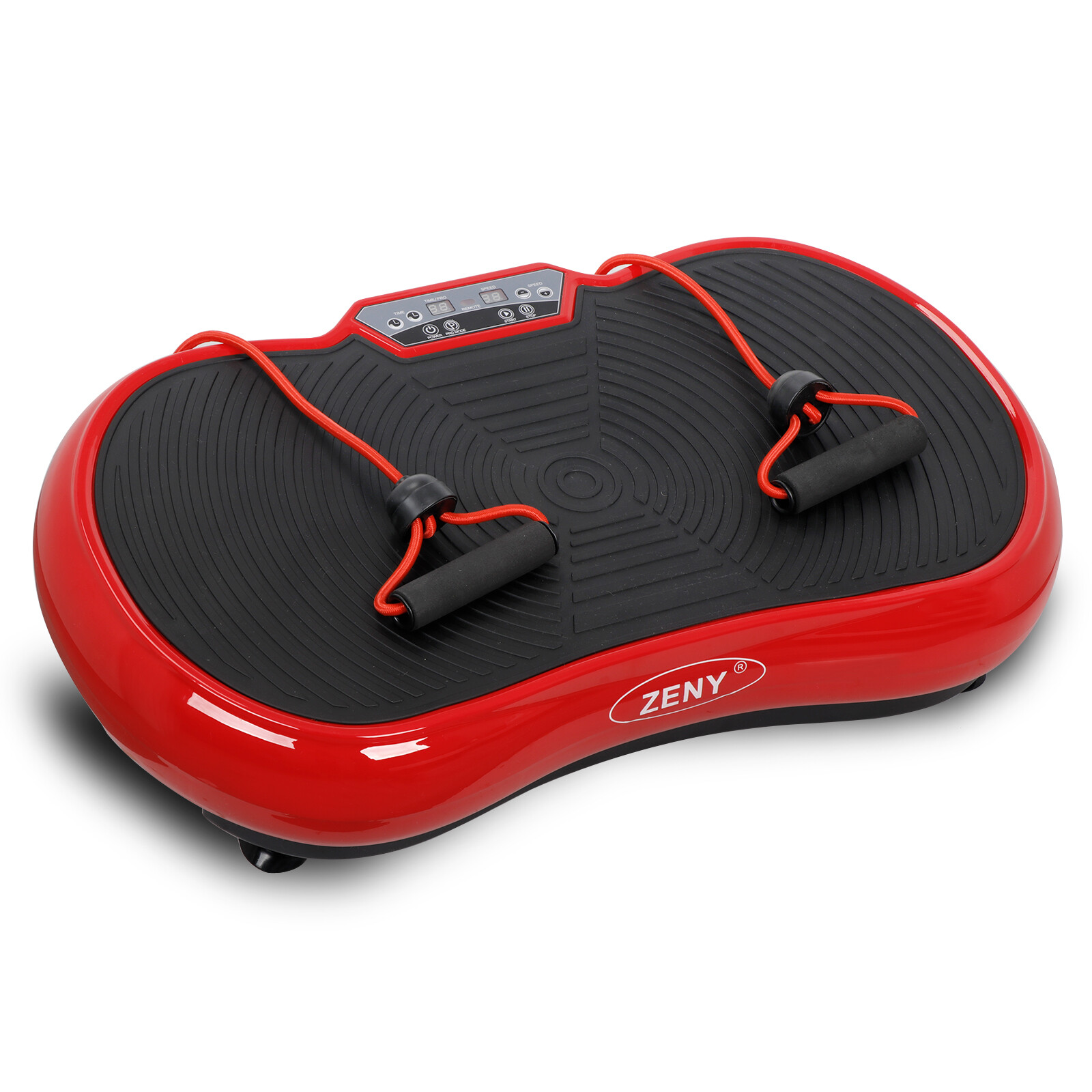 Vibration Platform Machine Crazy Fit Massage Full Body Fitness W/Bluetooth Red