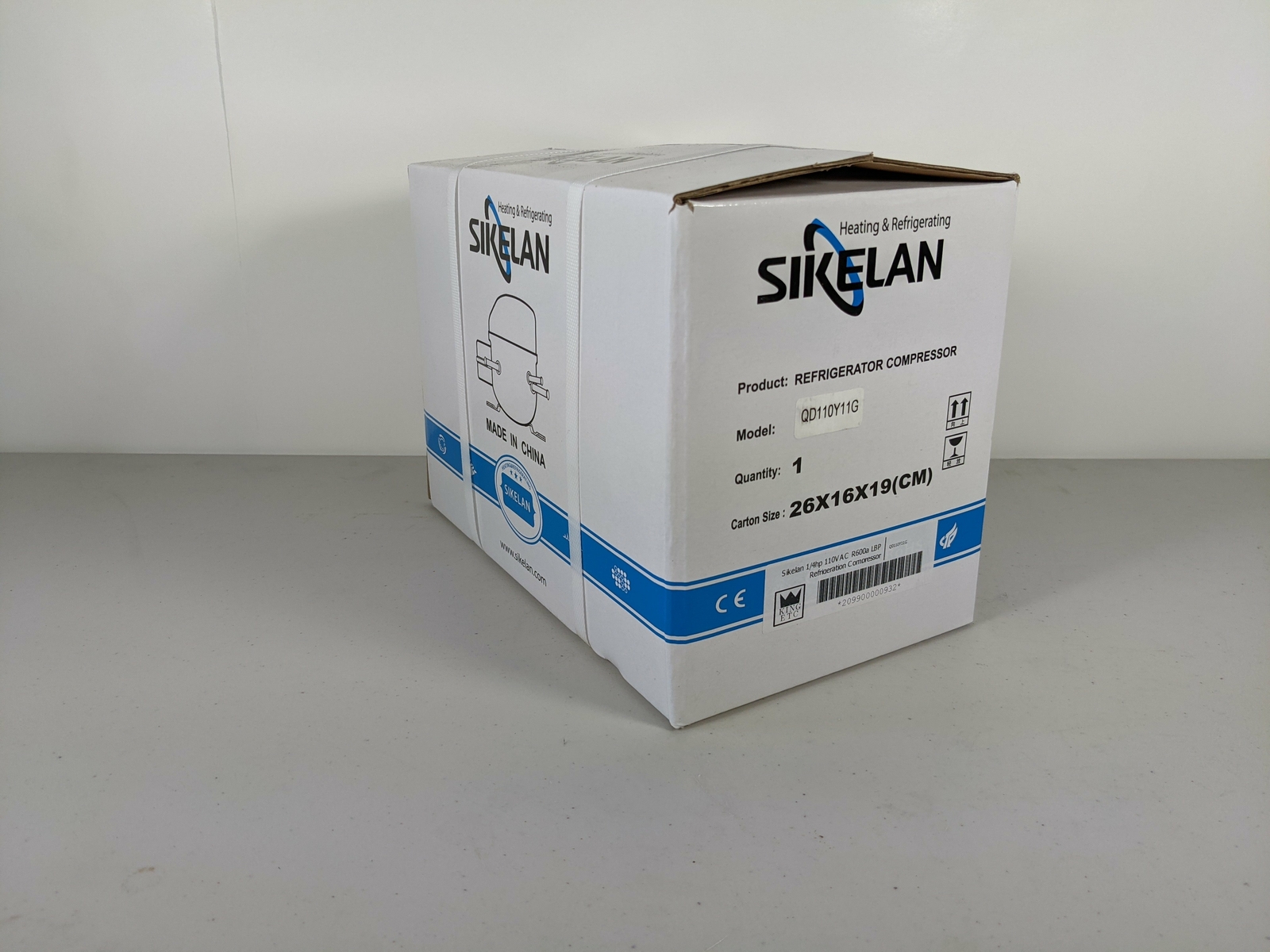 Sikelan QD110Y11G Refrigeration Compressor 1/4HP 751BTU 110-120V R600a LBP