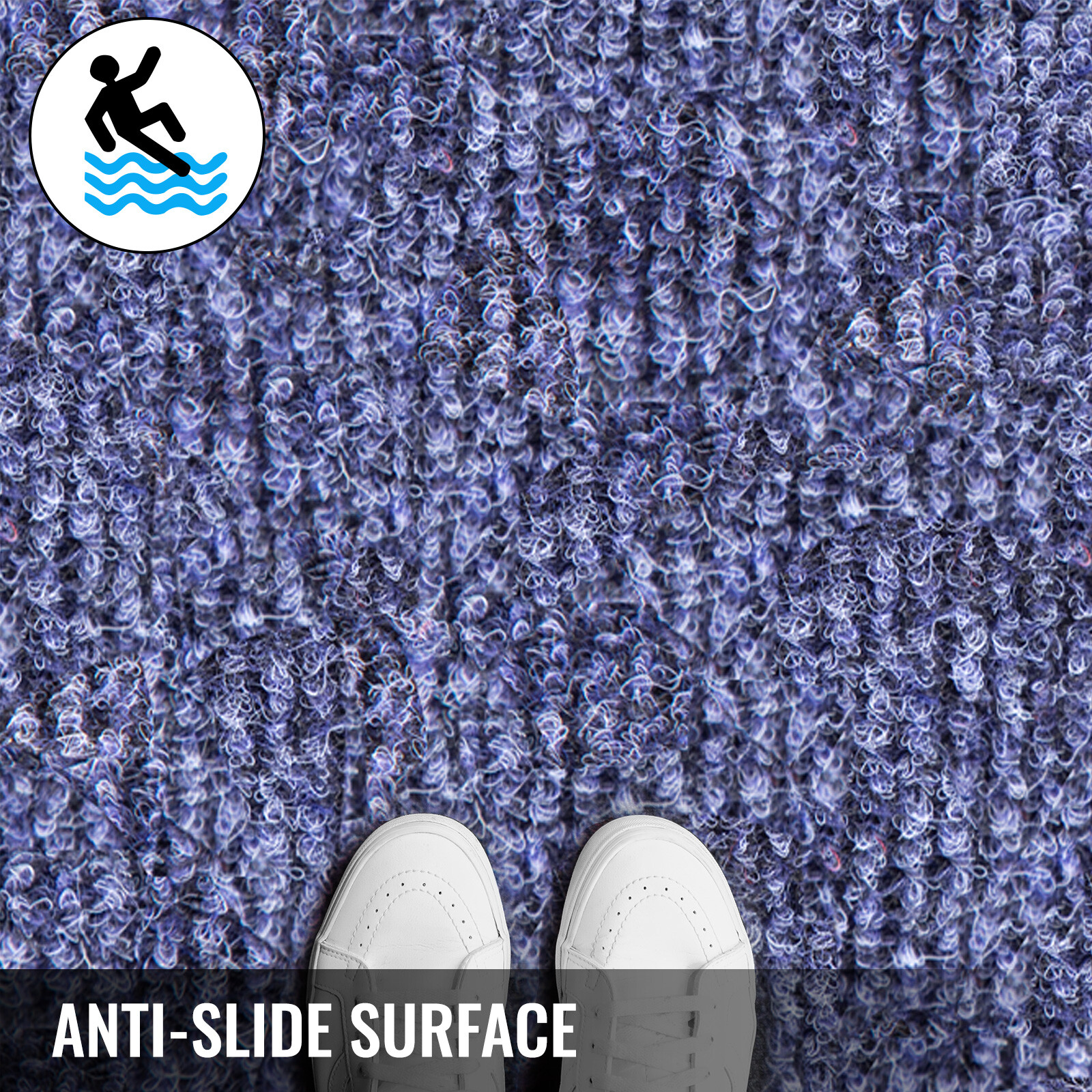 VEVOR 32oz Cut Pile Marine Outdoor Bass Boat Carpet 6x23ft Deep Blue Cutpile Rug