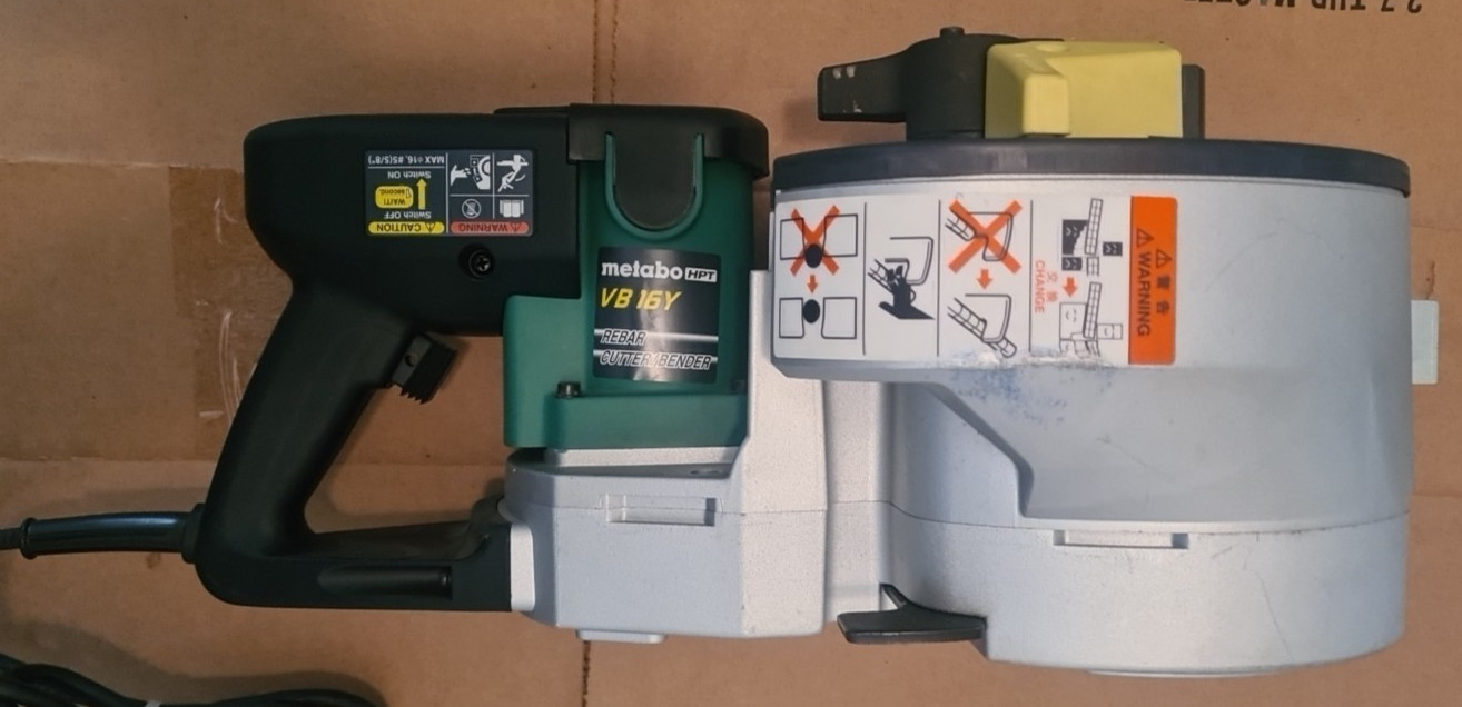 Metabo HPT VB16YM 8 Amp Variable Speed Portable Rebar Cutter & Bender NEW