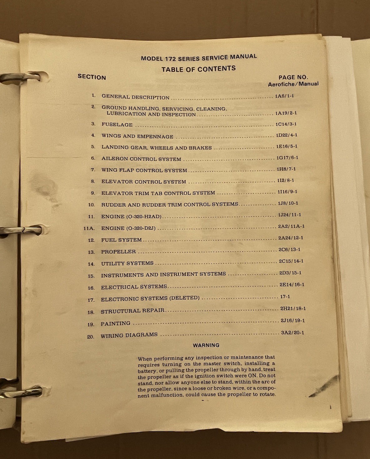 1977-1981 CESSNA 172 Series Service Manual D2026-13 Original