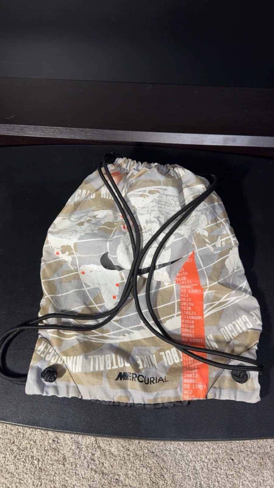 Nike Mercurial Vapor String Bag Color Grey/black