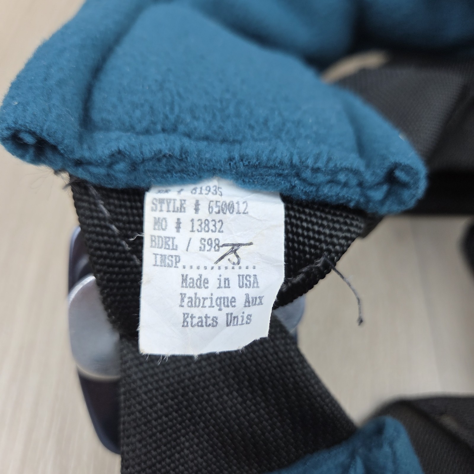 Black Diamond Bod Sit Harness MEDIUM Black & Blue Made in USA Rock Climbing Gear