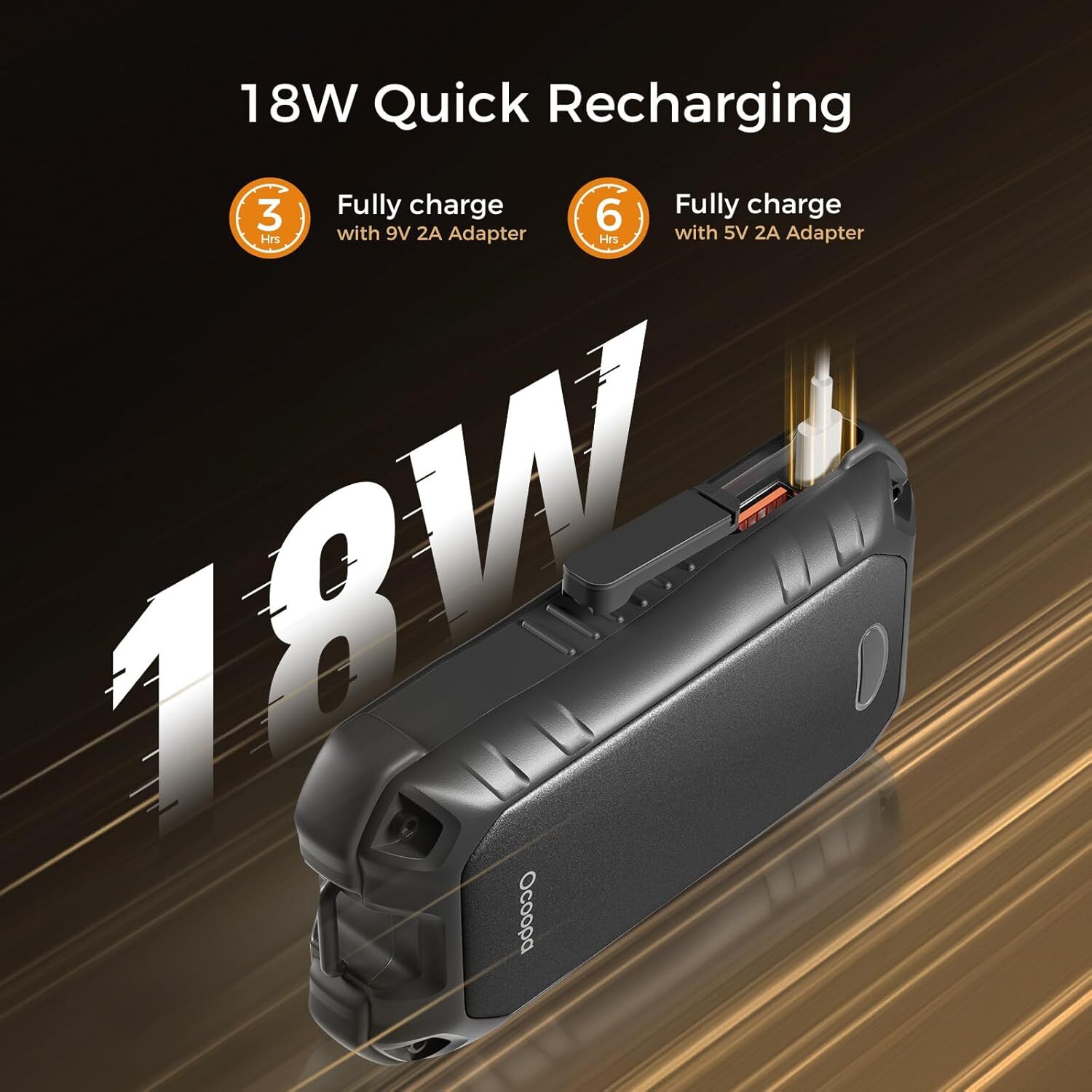 OCOOPA IP56 Waterproof Hand Warmers Rechargeable 10000mAh Extra Heat For Hunting