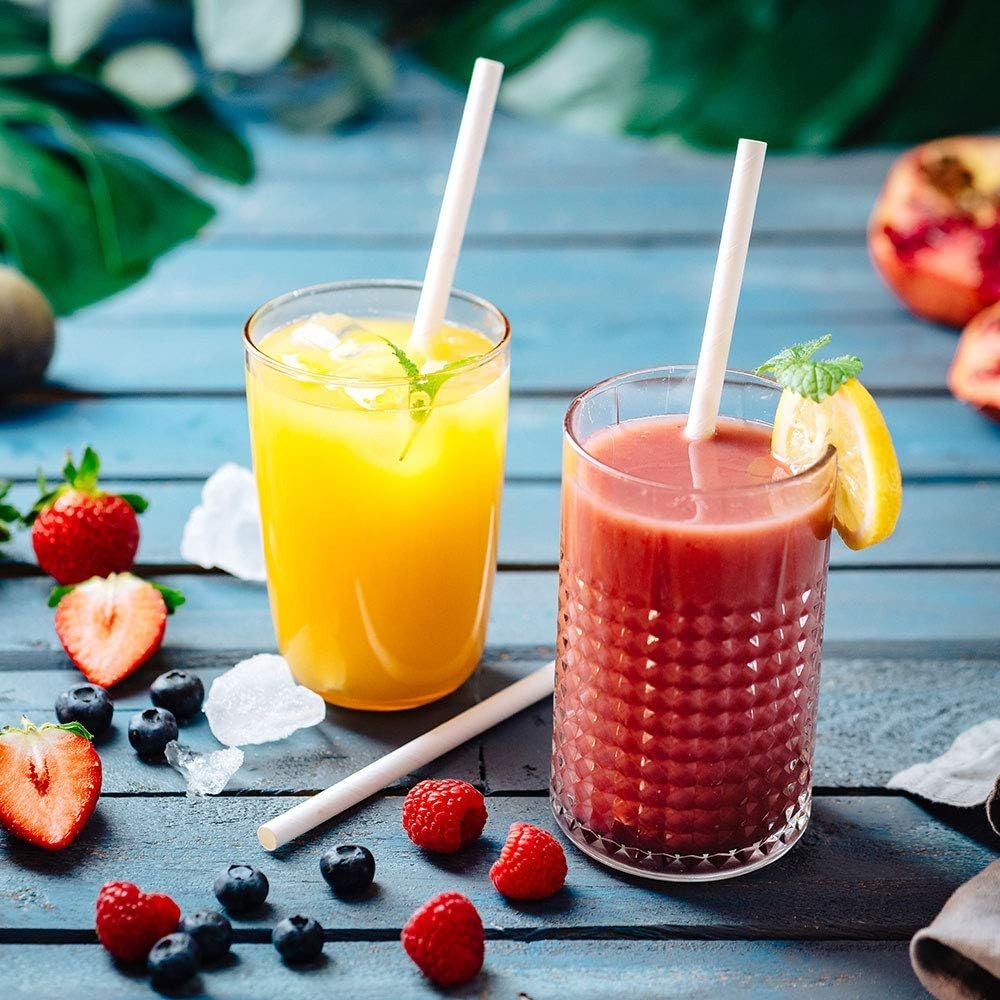 150 Pack Smoothie Straws - Thick, Jumbo Straws for All Beverages