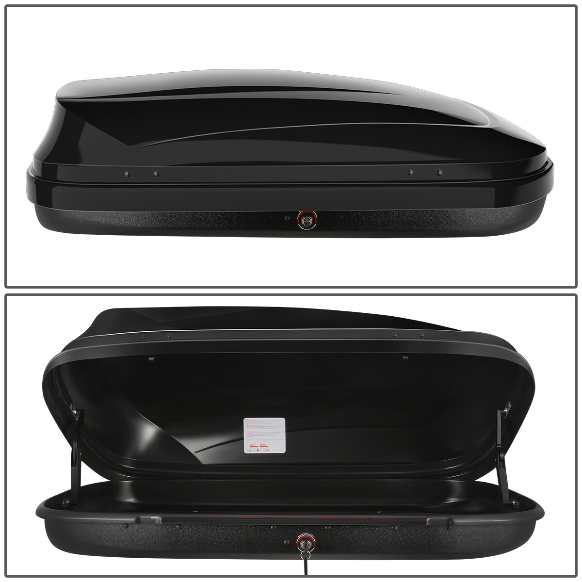 Waterproof Glossy Car Top Cargo Carrier Roof Storage Box