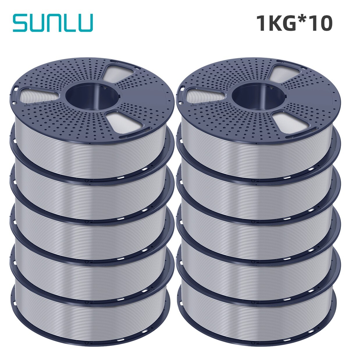 5x1KG 5x10KG 20x1KG Sunlu 1.75MM PLA Filament For 3D Printer 1KG Spool