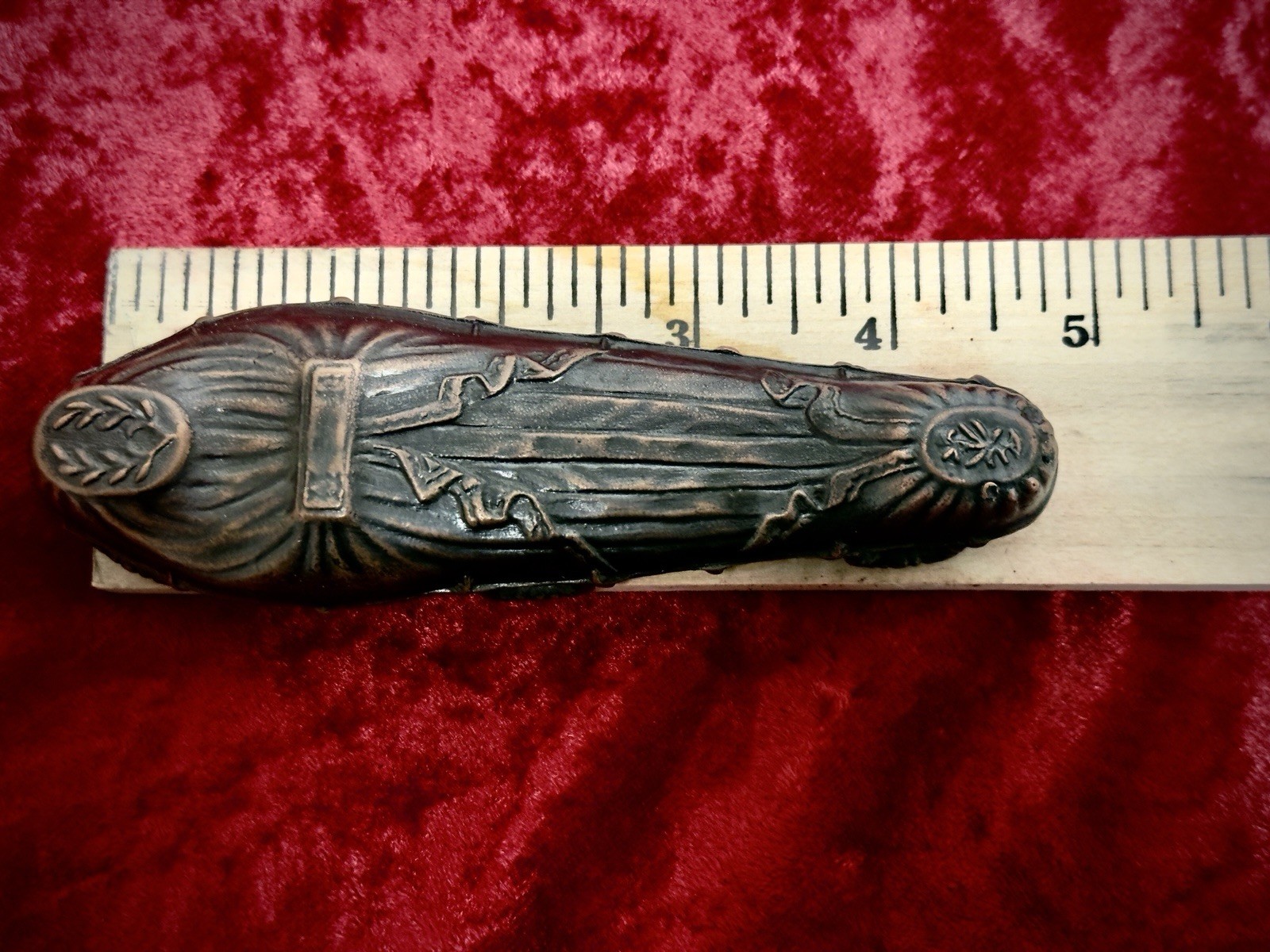 Crane and Breed Fisk Coffin Paperweight - Iron - Funeral Service - Mortuary