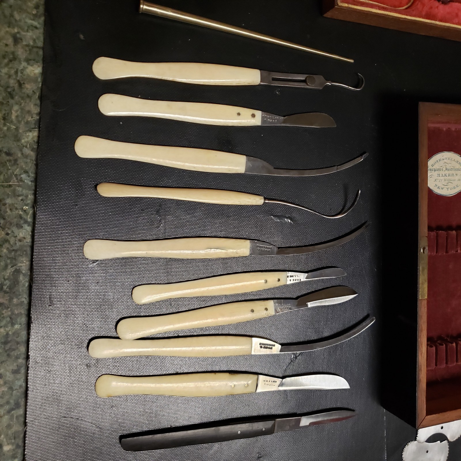 CIVIL WAR SURGICAL KIT ROSE & SELLERS NEW YORK 1822 to 1845 SURGEON INSTRUMENTS