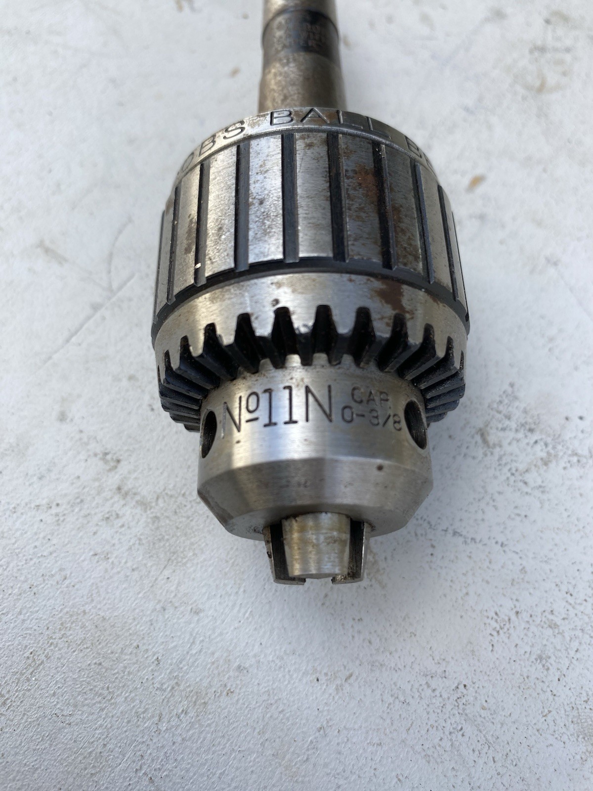 Jacobs USA No. 11 Super Chuck 0”-3/8” w/ No. 2 Taper Arbor