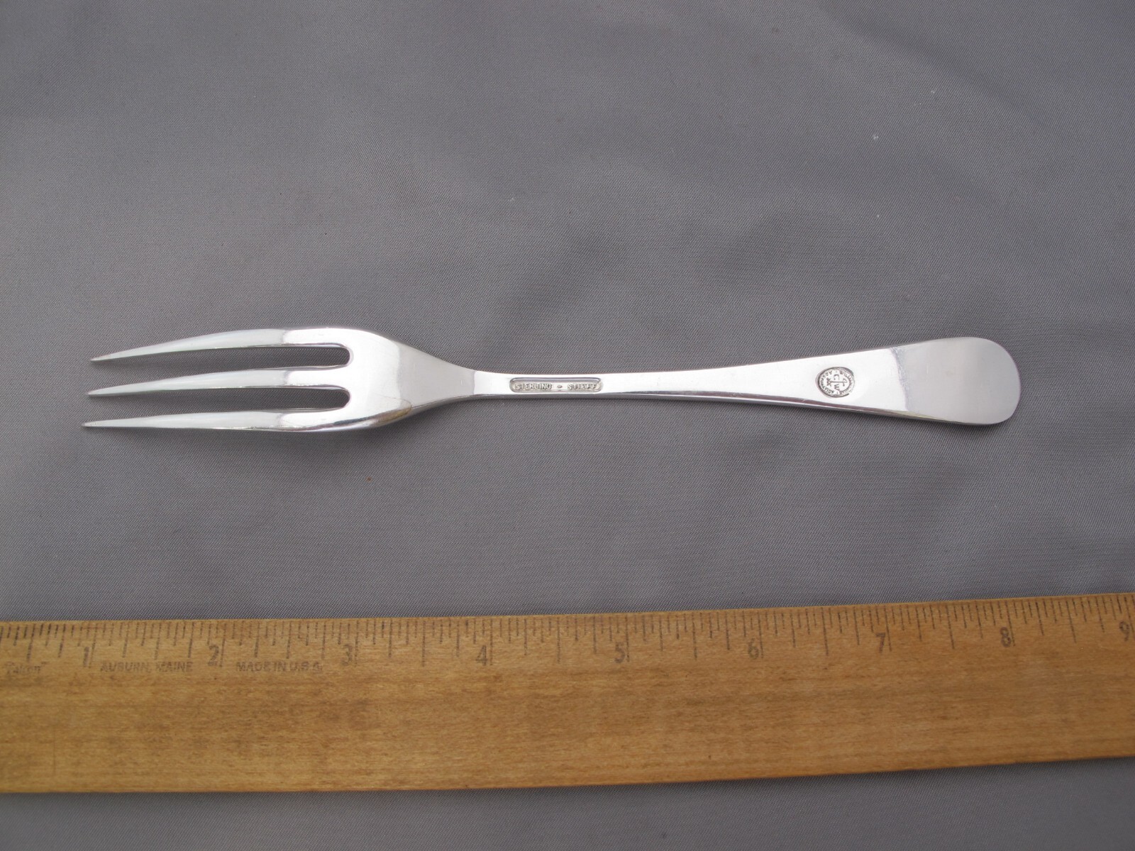 Stieff Sterling WILLIAMSBURG QUEEN ANNE (1940) DINNER FORKS-7 3/4 Inch-No Mono