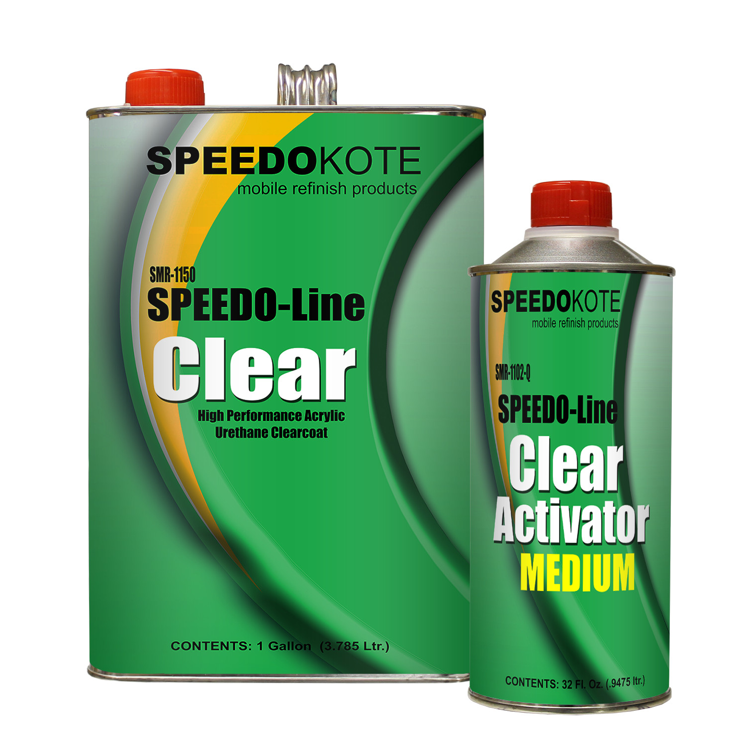 Clear Coat 2K Acrylic Urethane, SMR-1150/1102-Q 4:1 Gallon Clearcoat Medium Kit