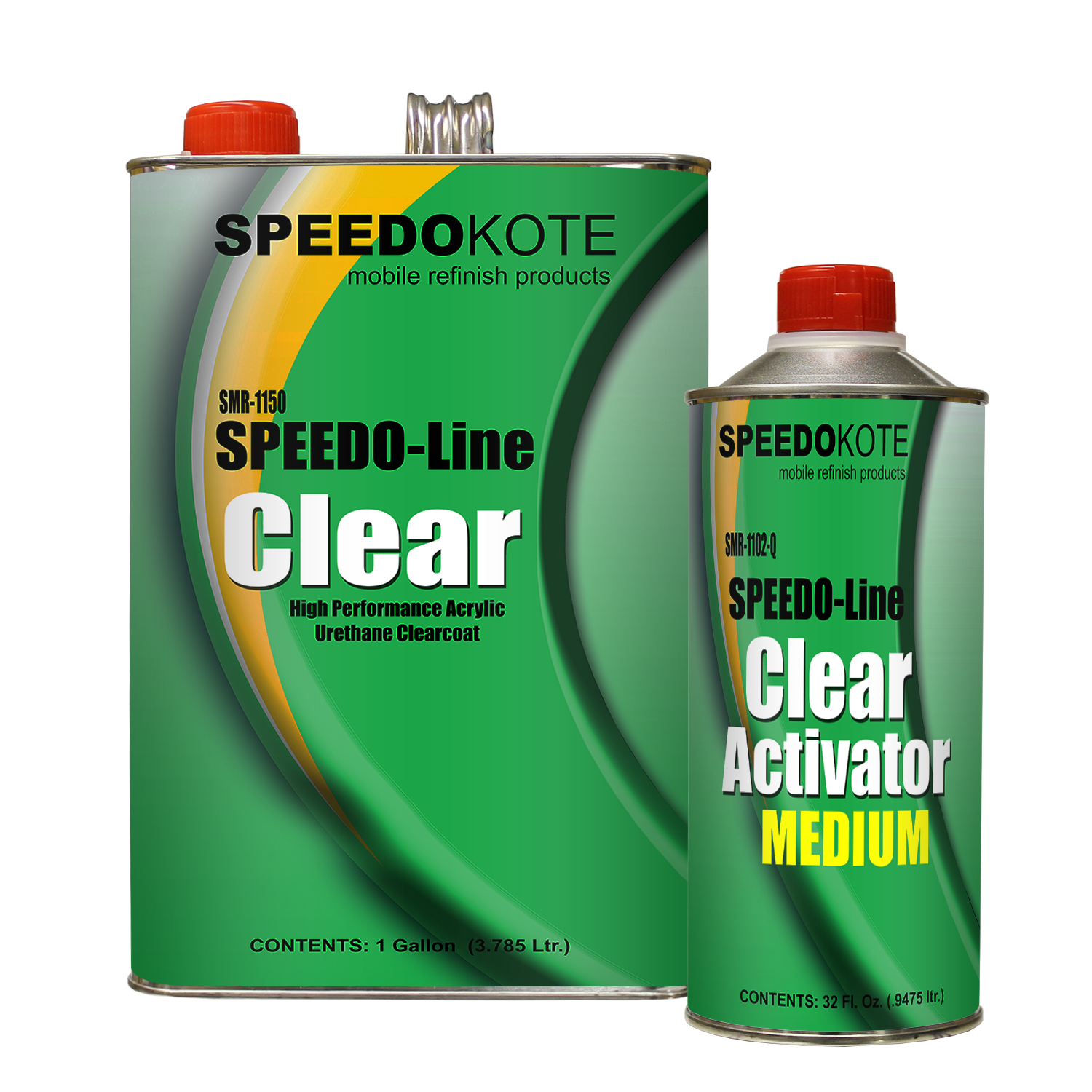 Clear Coat 2K Acrylic Urethane, SMR-1150/1102-Q 4:1 Gallon Clearcoat Medium Kit