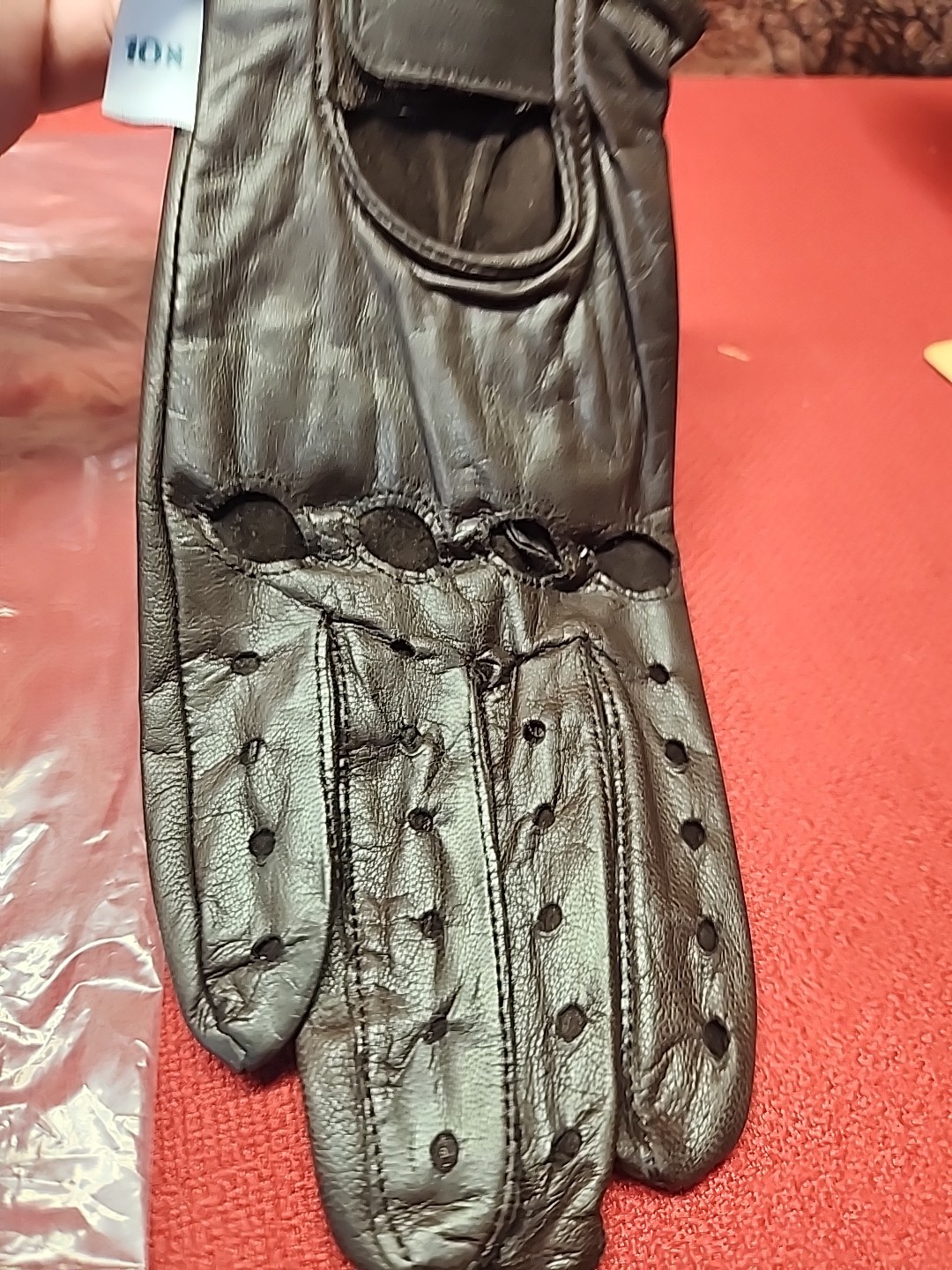 10-X Leather Shooting Gun Gloves Size Medium Brown NOS