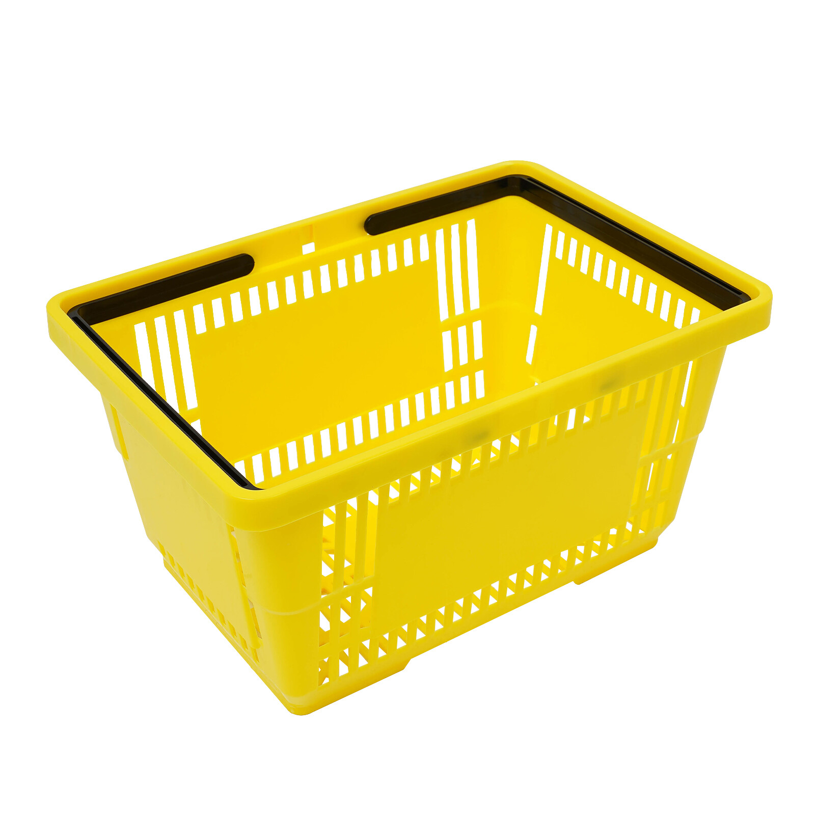 12PCS Shopping Baskets Retail Merchandise Supermarket Handles 28L