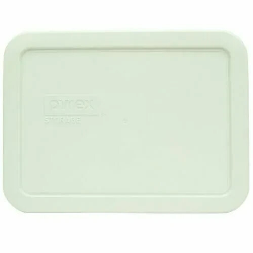 Pyrex 6 Cup New, 1.5 L White Rectangle Replacement Lid Cover 7211-PC, 2 Pack