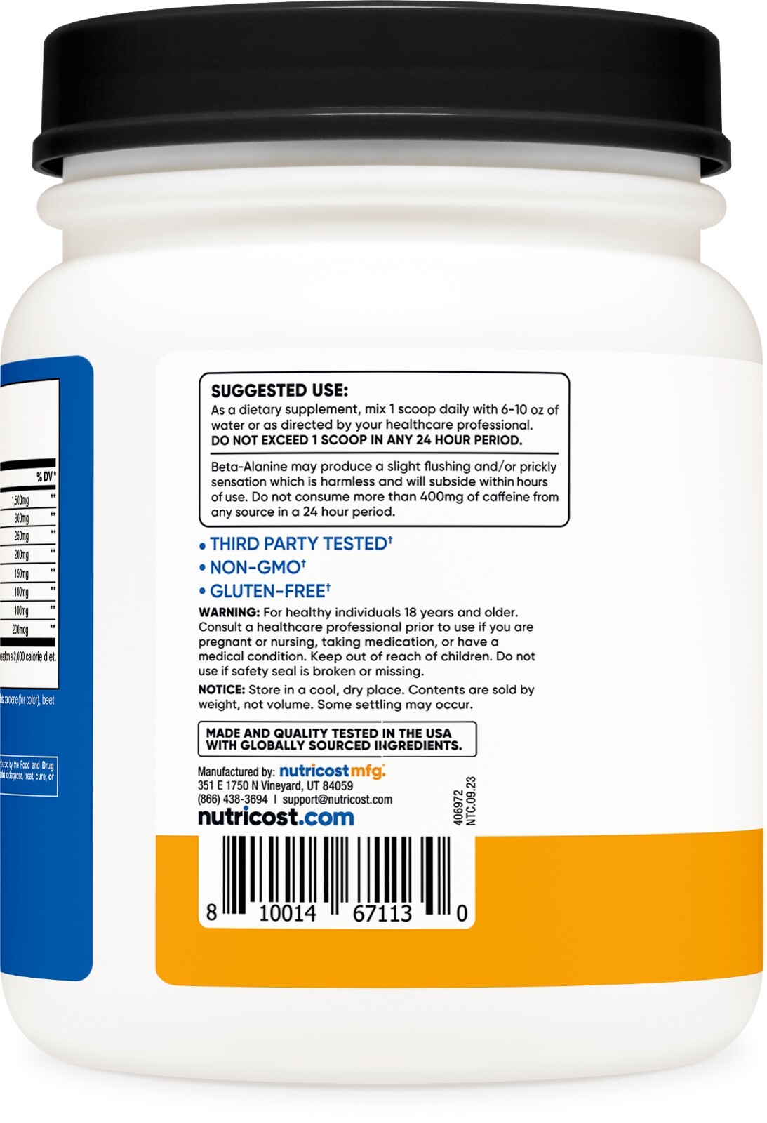 Nutricost Pre-X, Xtreme PreWorkout Powder Complex, Peach Mango, 60 Servings