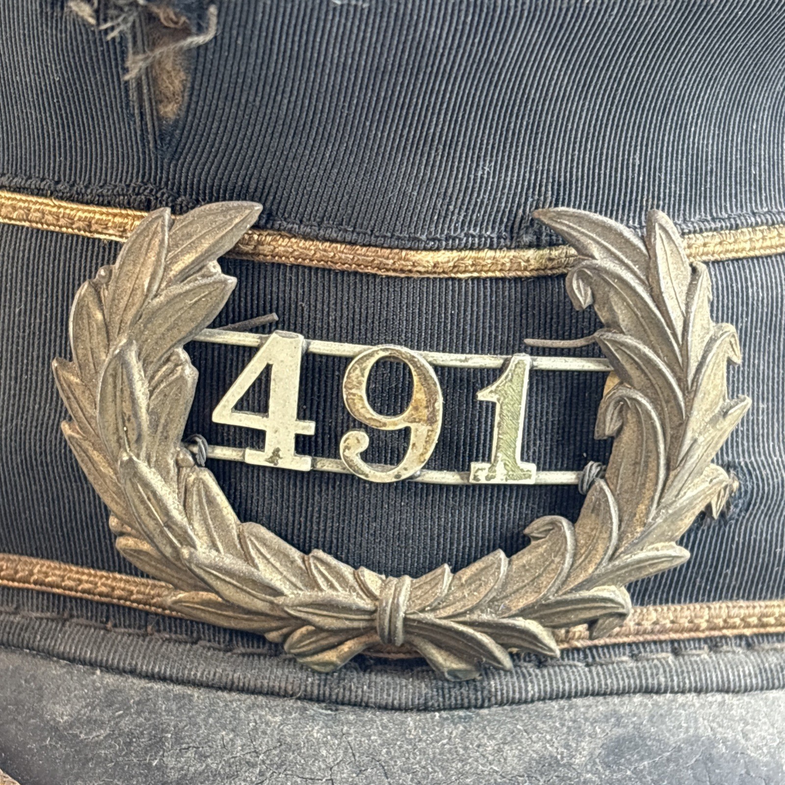 rare Civil War Veterans Kepi Hat Cap GAR Insignia Vintage Military 4C50