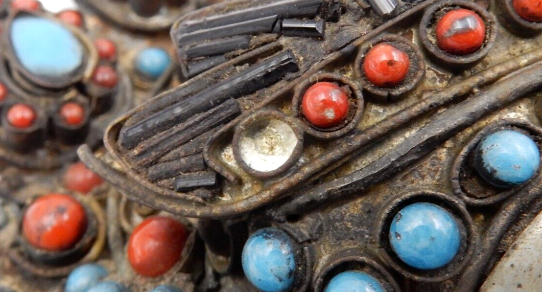 ANTIQUE HANDMADE MAHAKALA PIG FACE MASK ~ TIBETAN NEPALESE HINDU BUDDHIST MASK