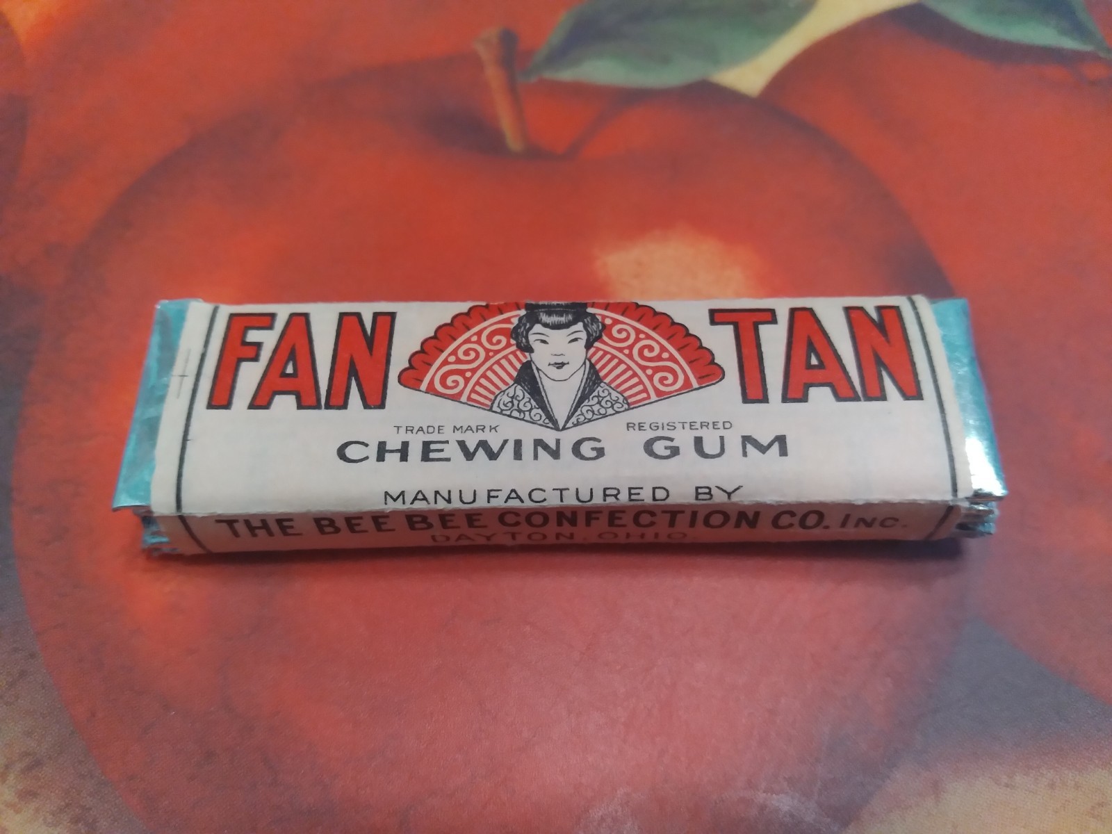 Vtg 1920's American Chewing Gum Wrapper Full 5 SticksPack Fan Tan