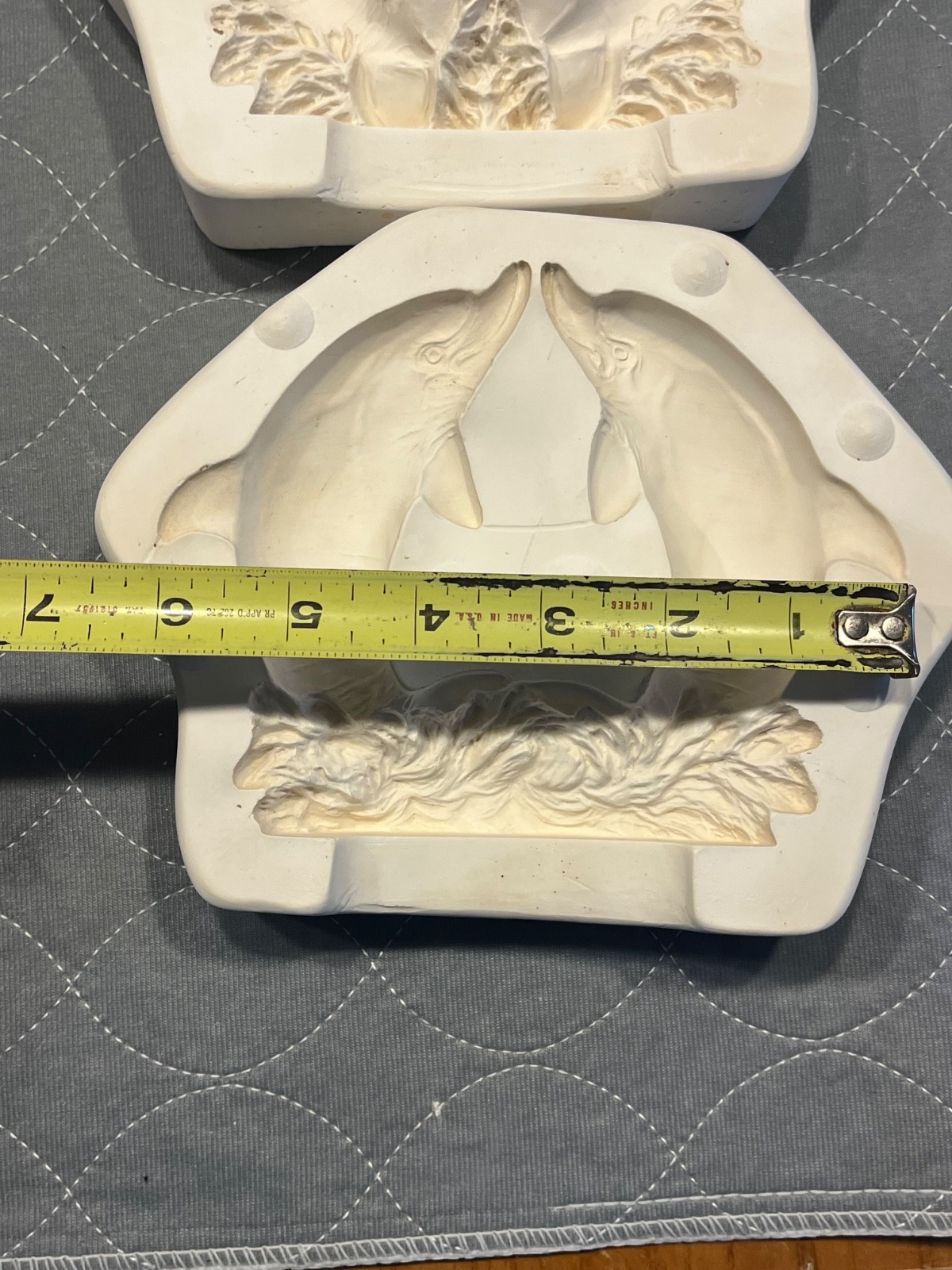 Vintage Ceramic Slip Casting Mold Of Dolphins Nowell’s mold 2258