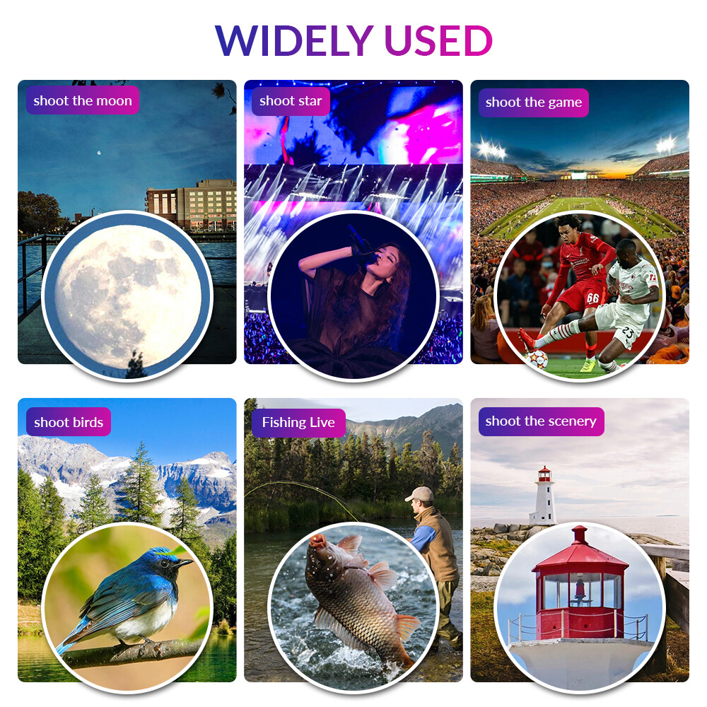 APEXEL 36X High Magnification Monocular LongRange Phone Telescope Telephoto Lens