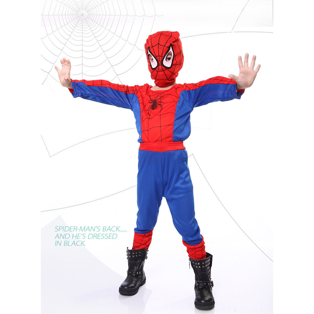 The Amazing Spiderman Jumpsuit Spider-man Kids Baby Boy Bodysuit Cosplay Costume