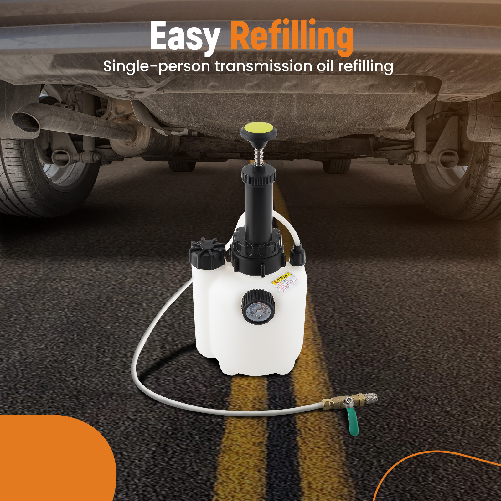 3L Transmission Oil Filling Tool System Fluid Pump Manual 8x ATF Adaptors