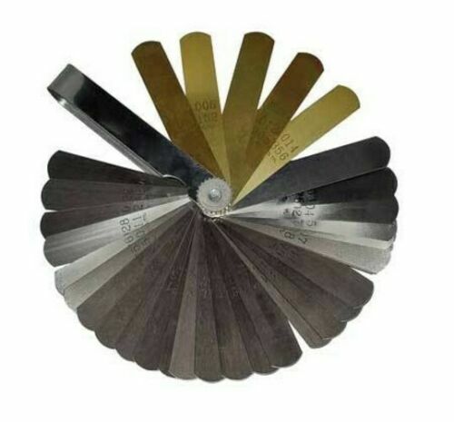 Lang Master Feeler Ignition Gauge 36 Leaf Blades 6 Brass .002 to .035in USA