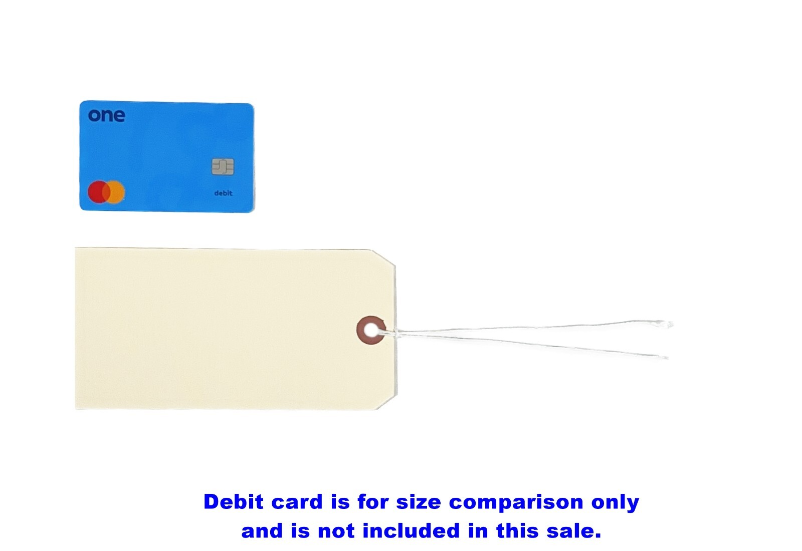 100 pcs 6 1/4" x 3 1/8" Size 8 Manila XL Large Pre-Strung Price Tags with String