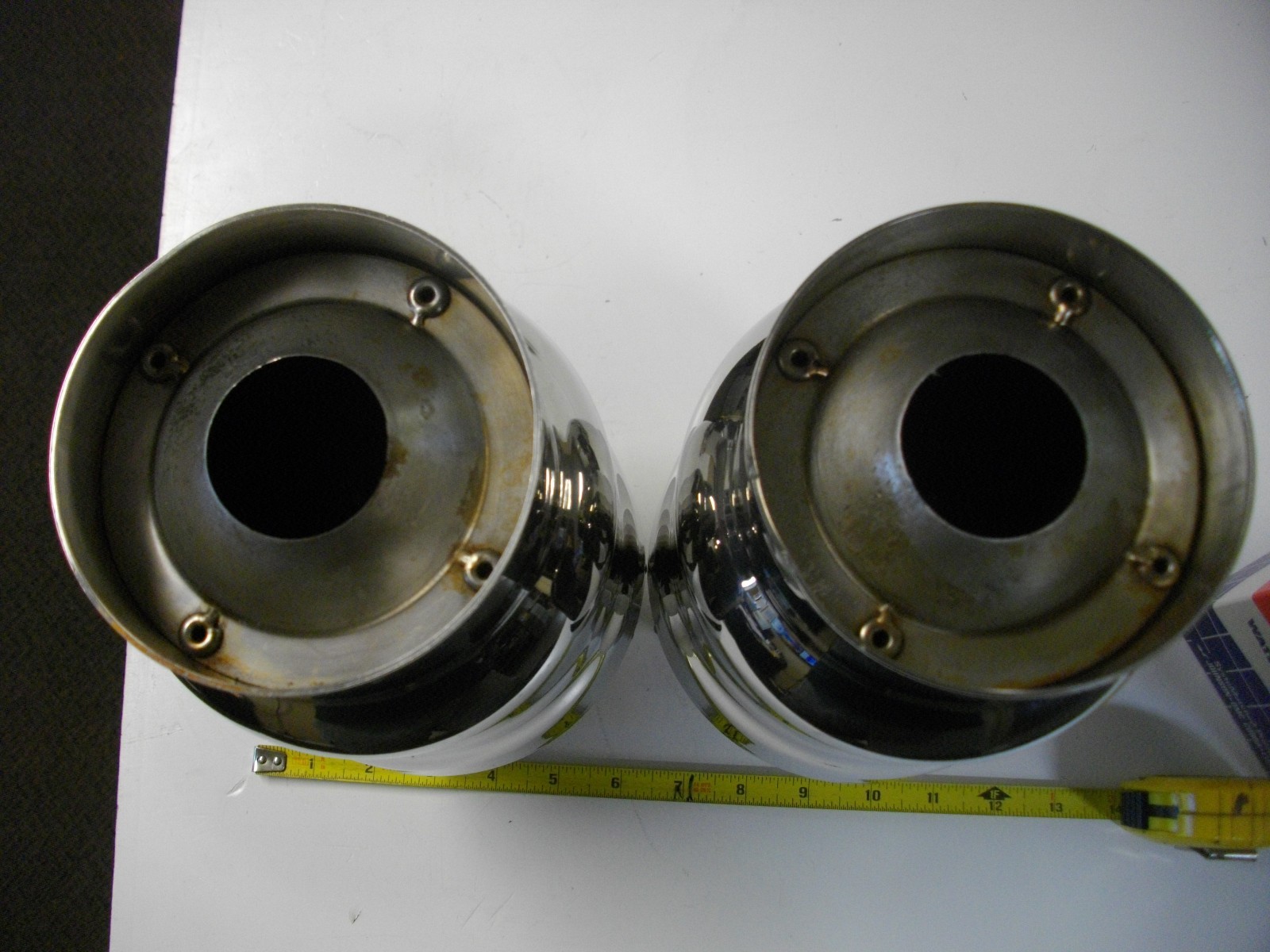 Boat Marine 4" Stainless Exhaust Tips with Mufflers Gibson Eddie Gaffrig