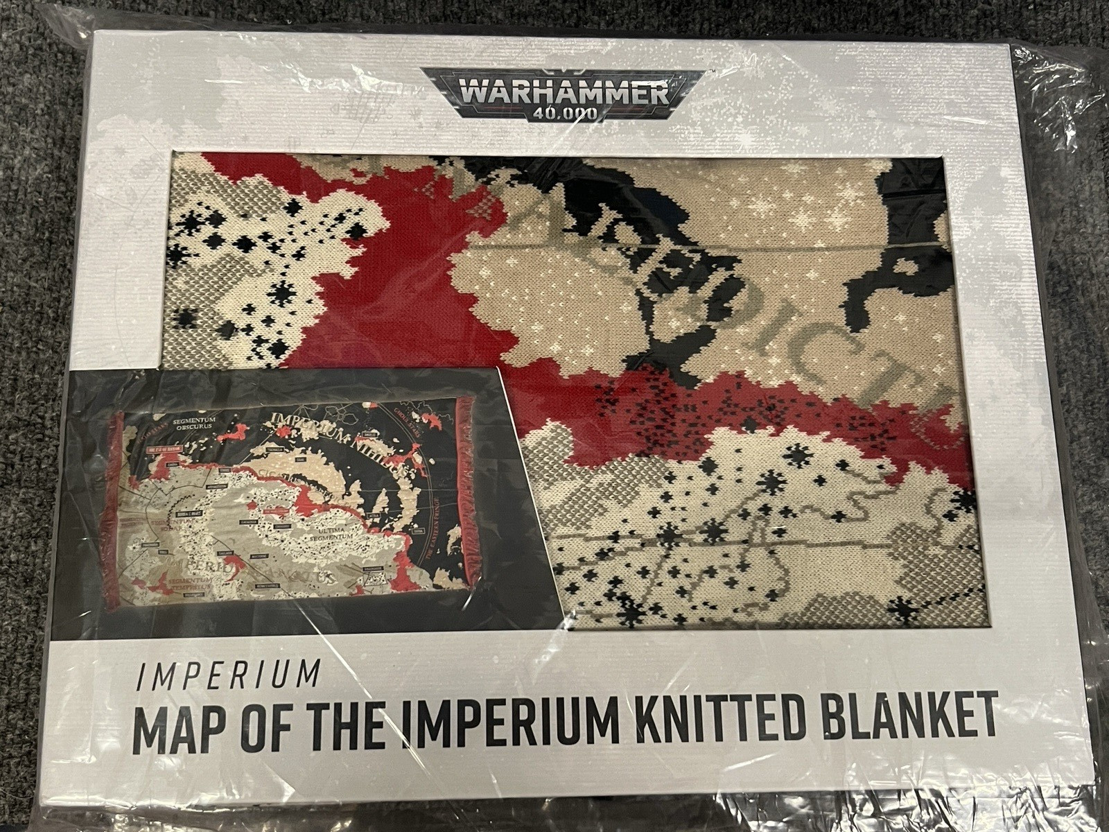 NEW Map of the Imperium Knitted Blanket - Official Games Workshop WARHAMMER 40K