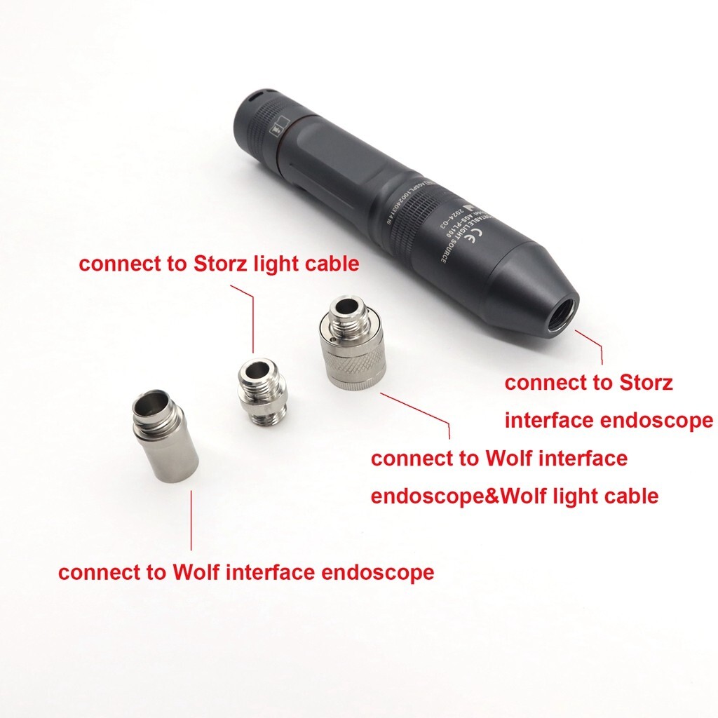 Aokace Portable Endoscope LED Light Source+ Rechargeable Battery+Smart Charger