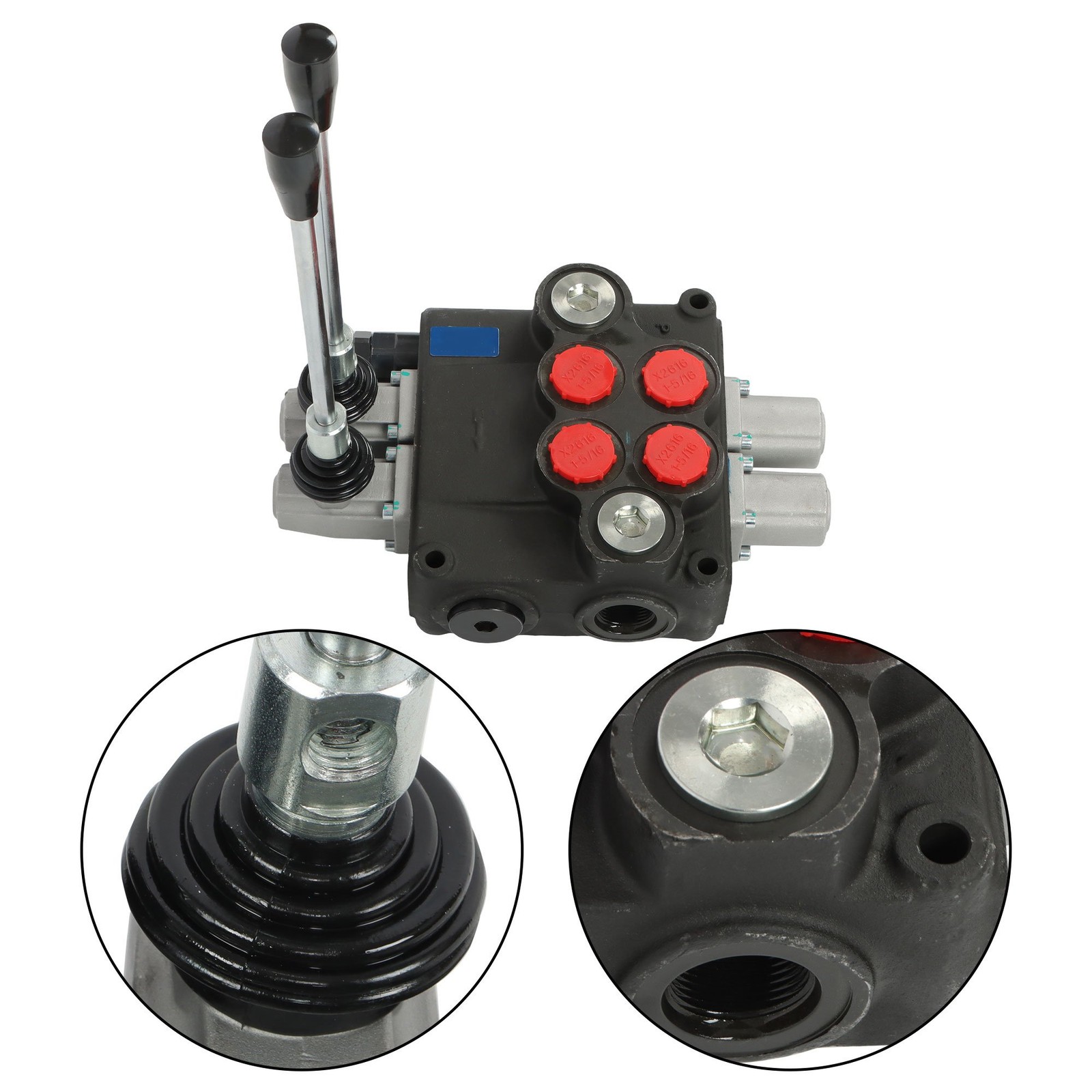 2 Spool Hydraulic Control Valve 32 GPM 3600PSI Open Center