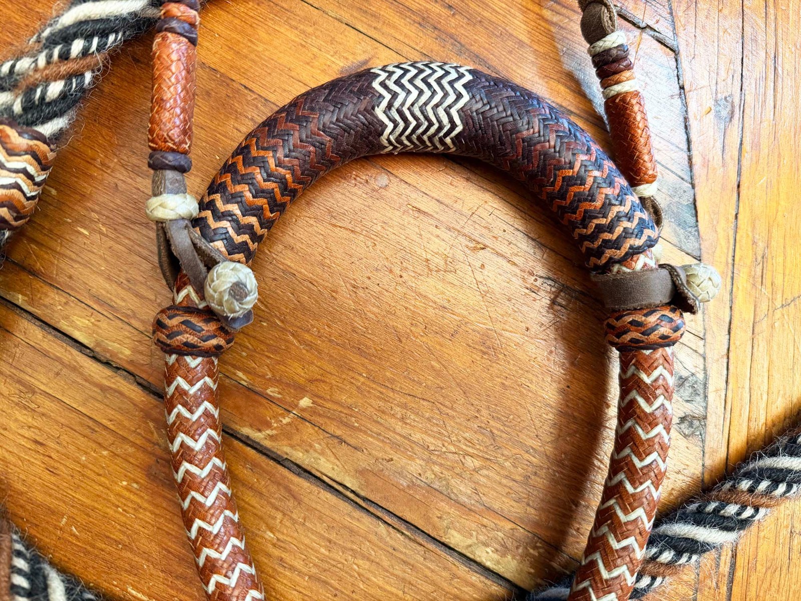 COWBOY VAQUERO 36 X 60 Plait 5/8" KANGAROO HACKAMORE RIG From Jimmy Flores