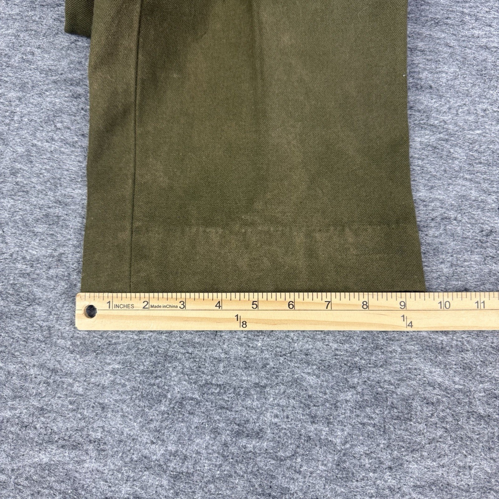 Vintage US Military M-1951 Wool Field Trousers Army Olive Drab Pants Medium Reg