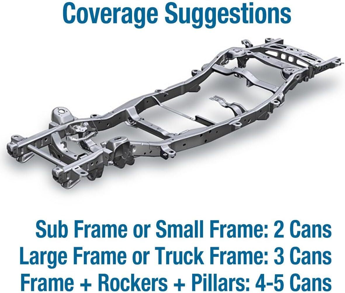 Eastwood Internal Frame Coating Plus Rust Prevention Aerosol With Nozzle