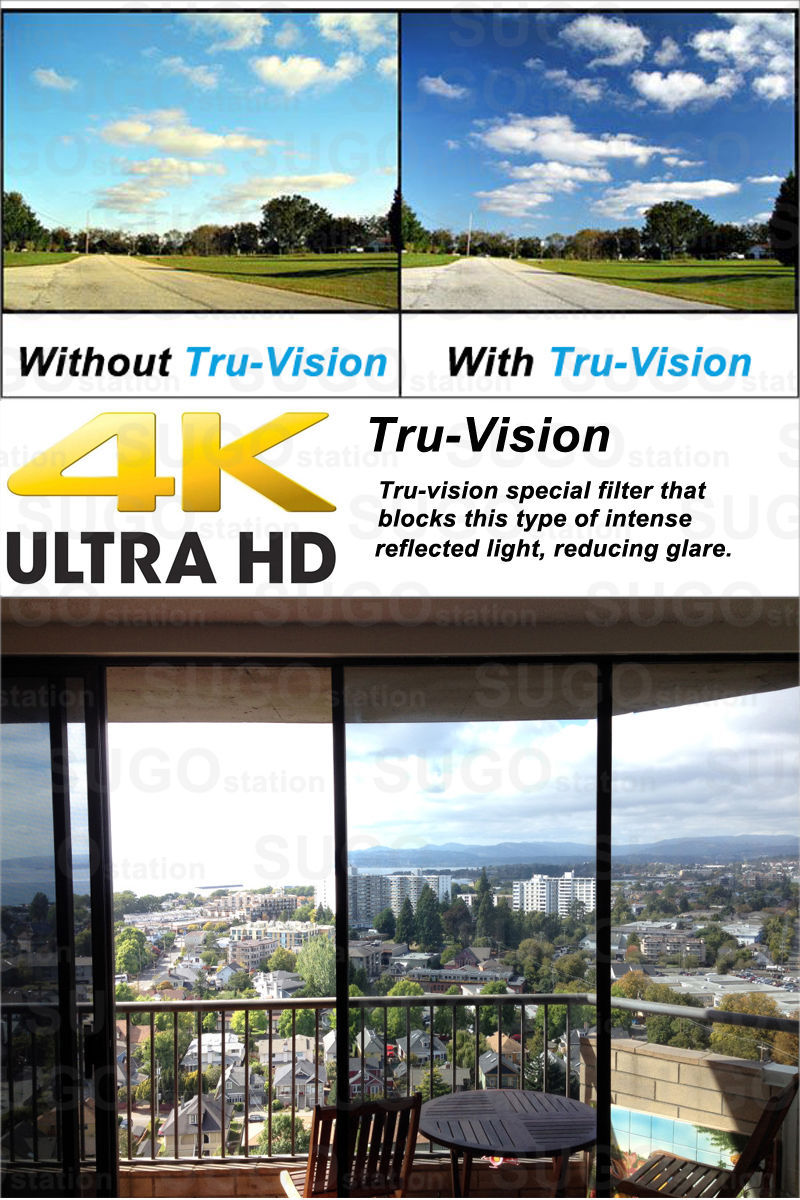 One Way Mirror Privacy Reflection Window Tint Film Reduce Heat & Energy Saver