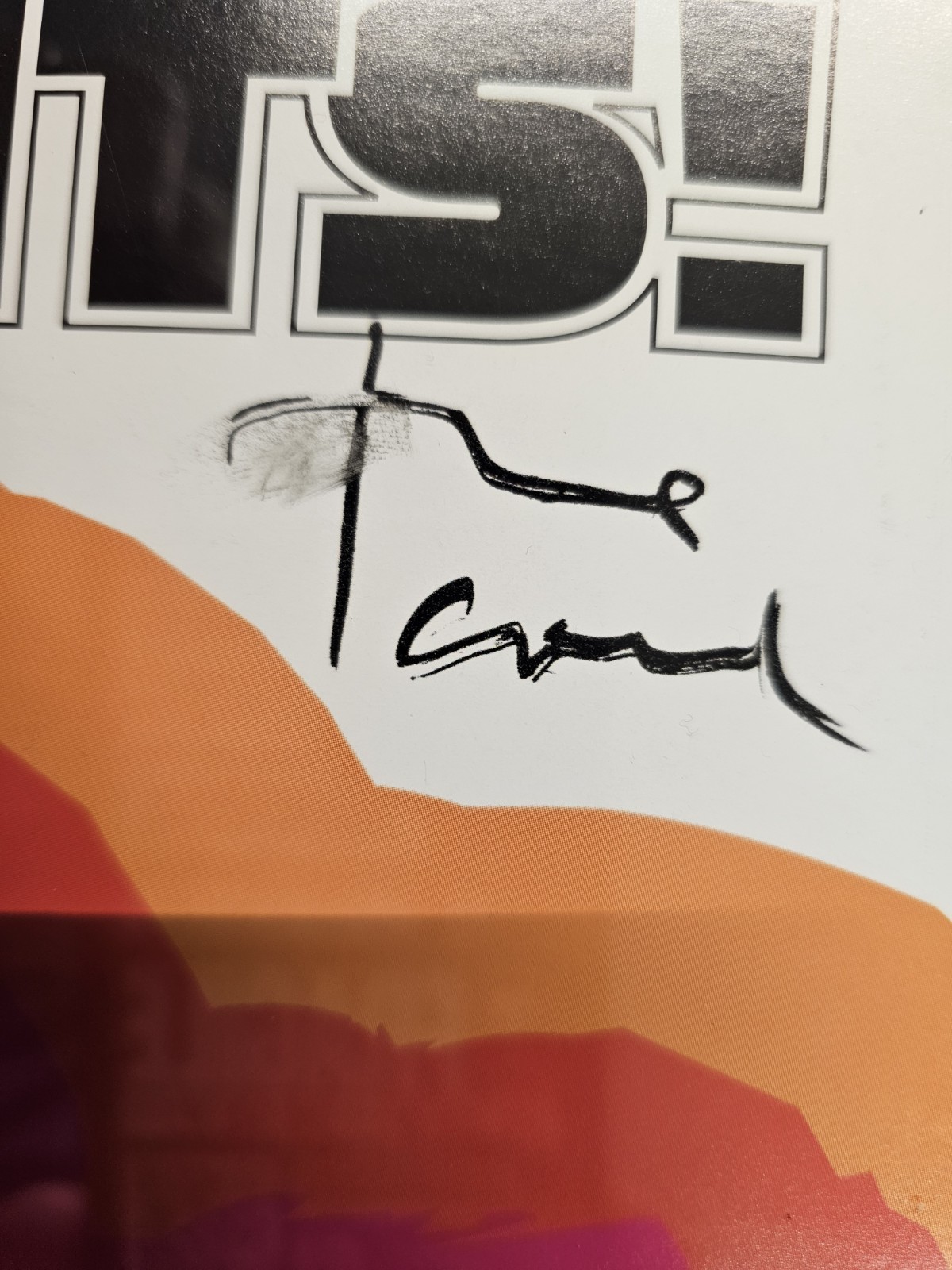 Green Day International Superhits Band Signed Poster. COA, Framed