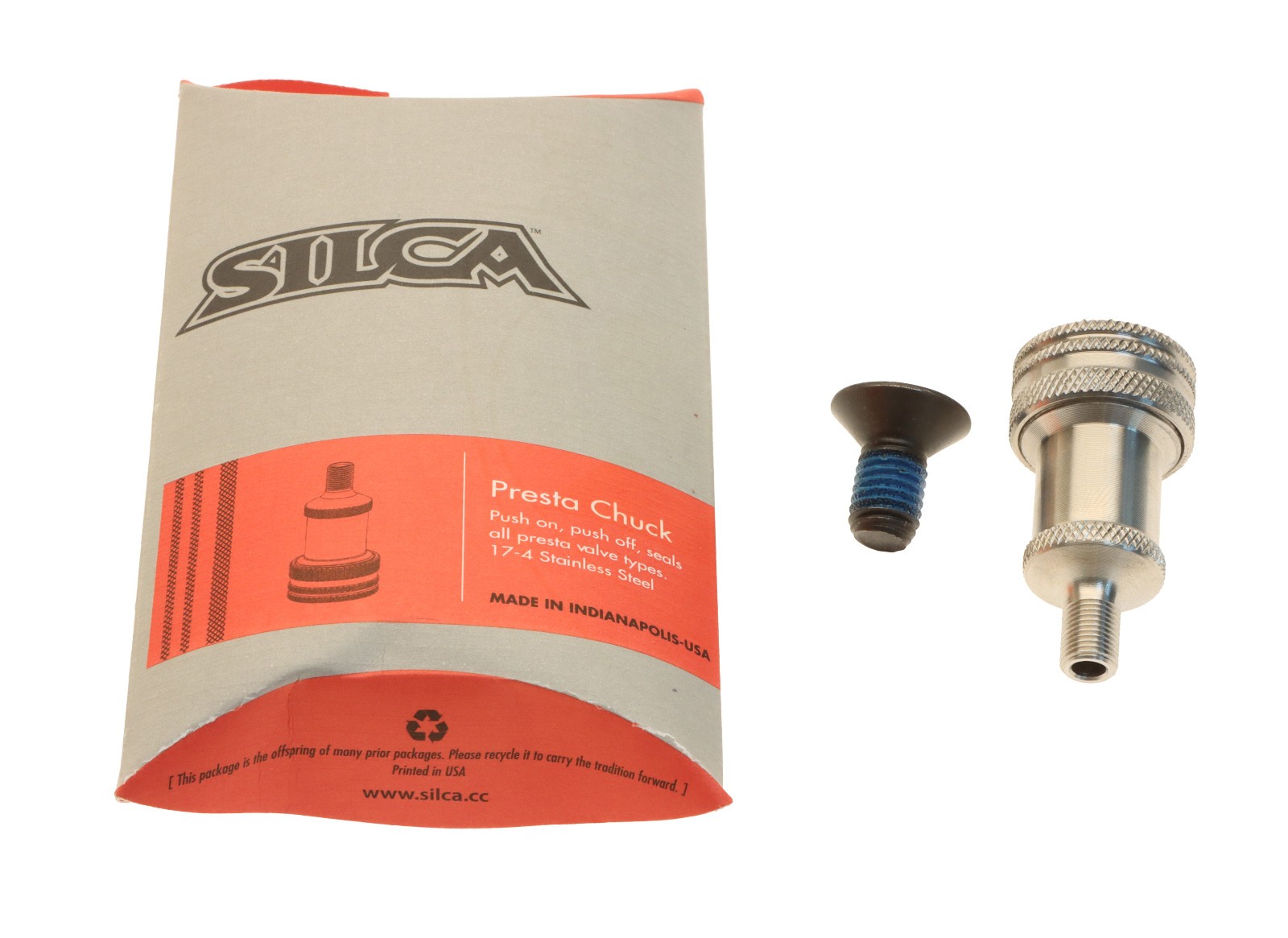 Silca SuperPista Ultimate Bike Floor Pump 160psi Brushed Silver Red Hose USA NEW