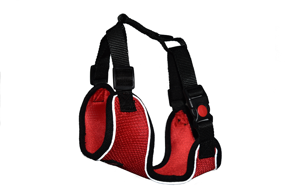 Dog Breathable Reflective Mesh Collar Harness-Travel Walk Seat Belt No Pulling