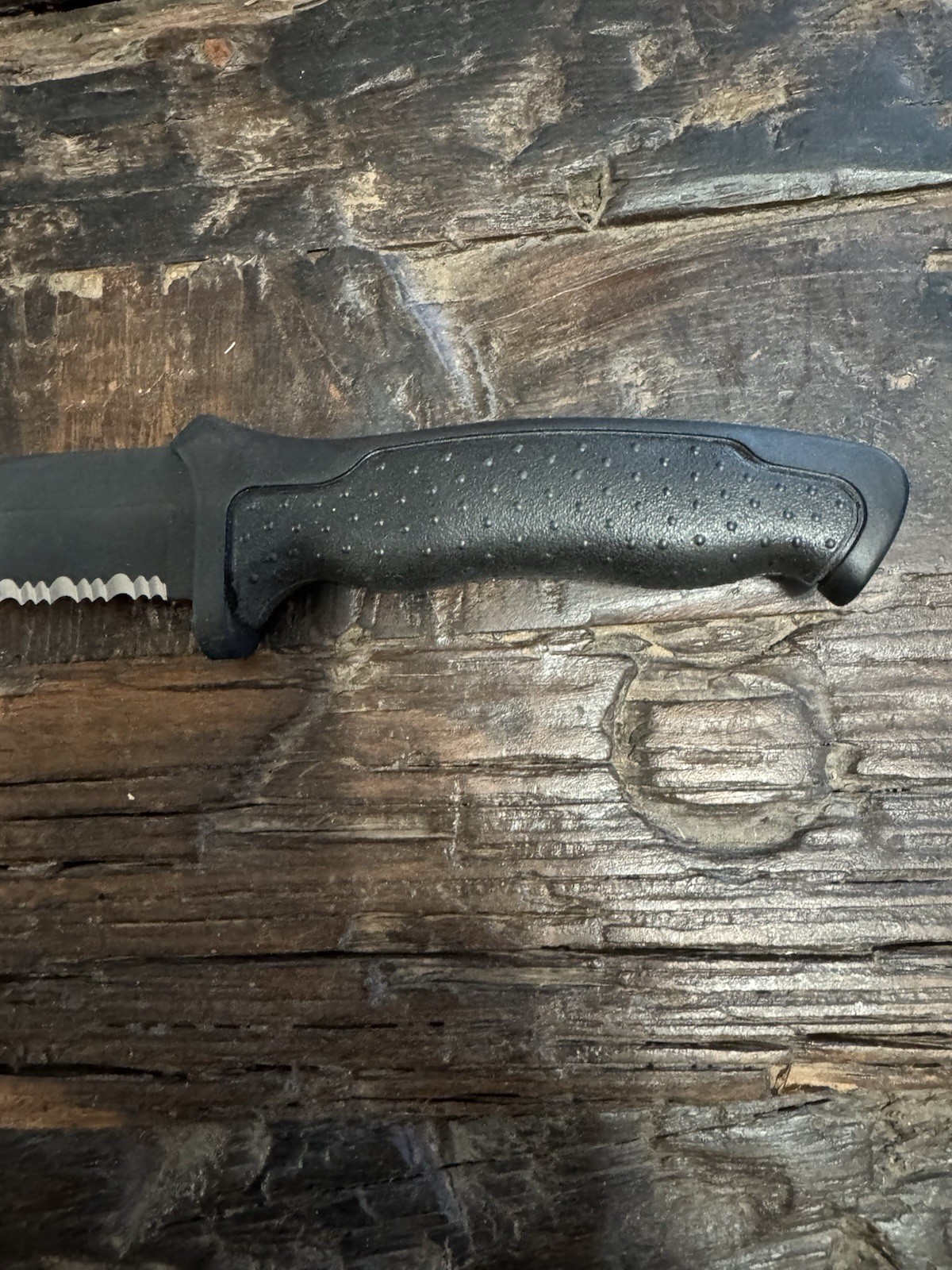 VINTAGE 1997 BUCK KNIFE USA 655 NIGHTHAWK SURVIVAL KNIFE W/ SHEATH BLACK OXIDE