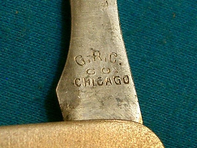 RARE ANTIQUE GRC GOLDEN RULE FOLDING DRS DOCTORS SURGICAL SCALPEL KNIFE VINTAGE