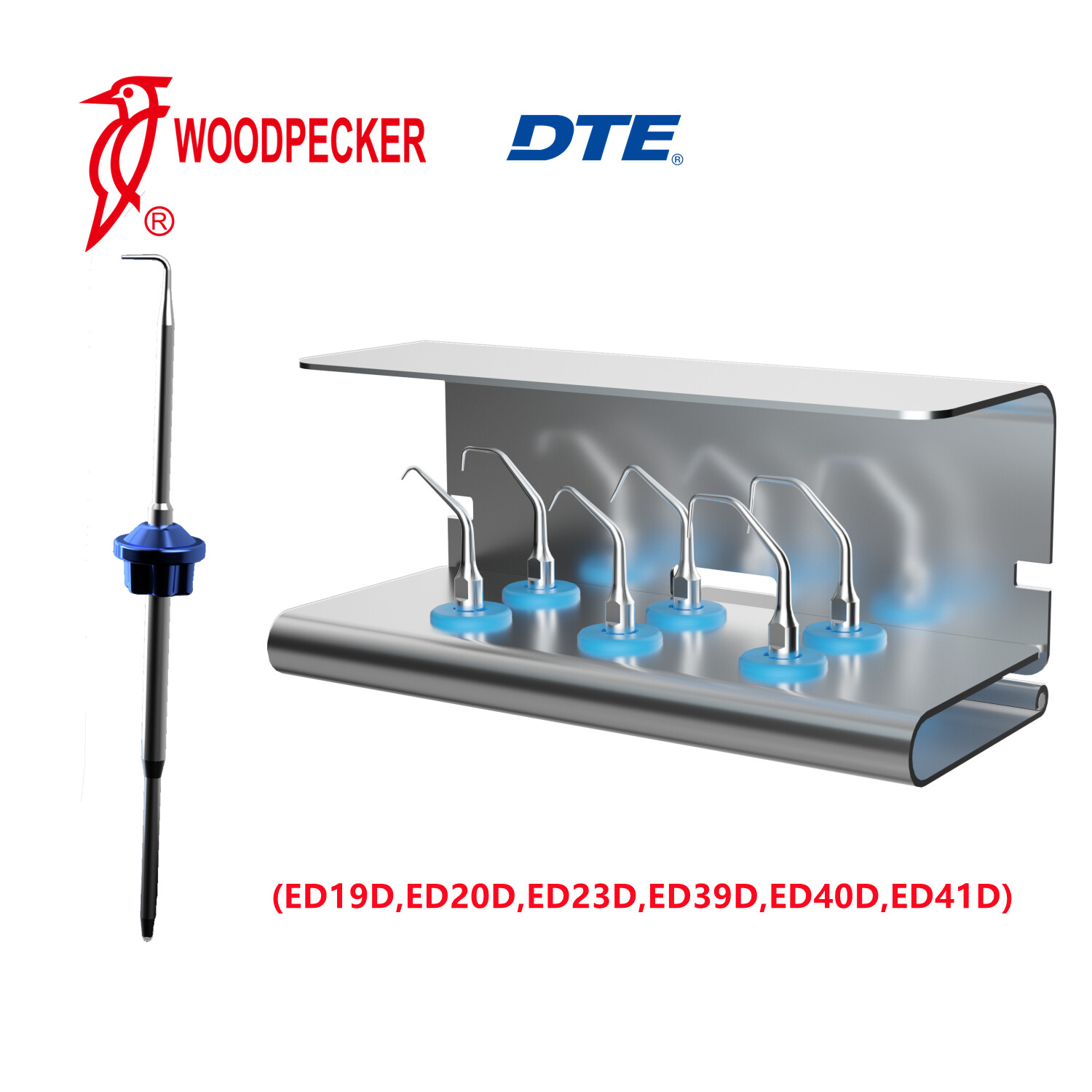 Woodpecker DTE Dr Azim's Retro-Preparation Endodontic Kit Ultrasonic Scaler Tips