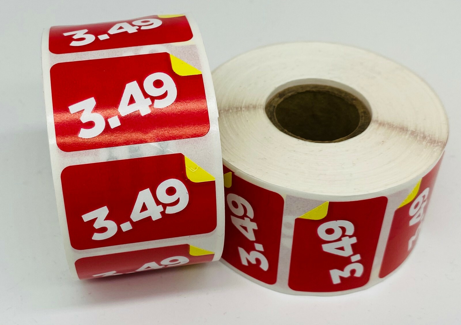 1 Roll of 1000 1.5"x1" $3.49 Product Price Point Red & Yellow Labels Stickers