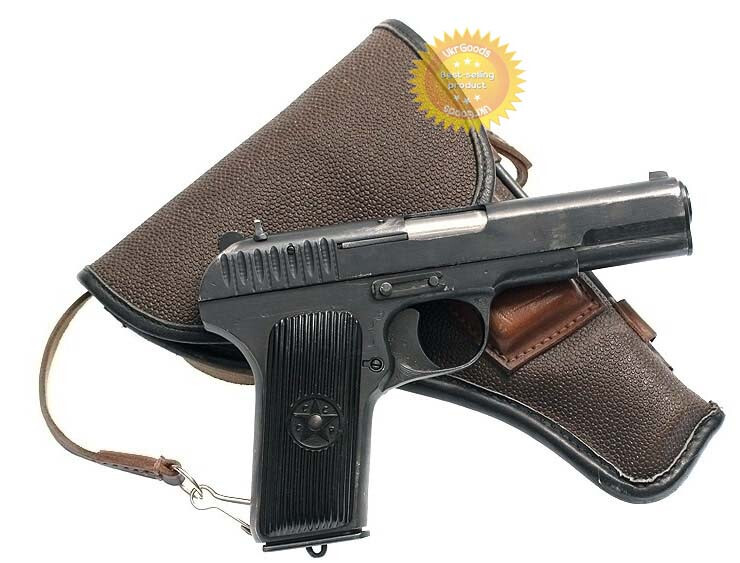 TT Gun Tokarev Holster 1950 year Original USSR Soviet Army Leather Tarpaulin