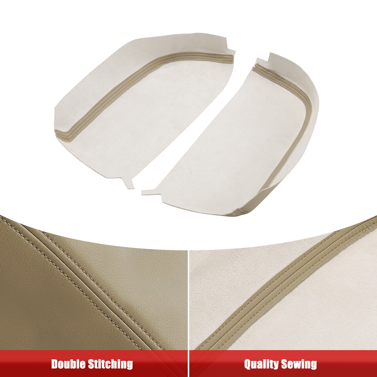 Fit 2007-2013 Acura MDX Leather Center Console Lid Armrest Cover Beige Parchment